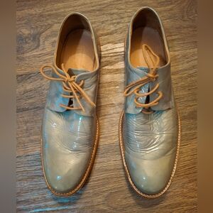 Ted Baker London Men's Patent Leather Oxford Derby Shoe.